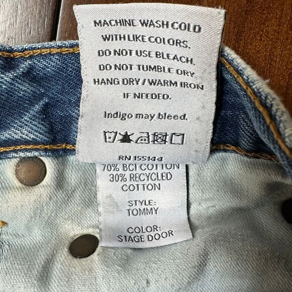 Boyish Jeans Tommy in Stage Door Mid Rise‎ Distressed Cotton Crop Size 26 - Picture 13 of 13